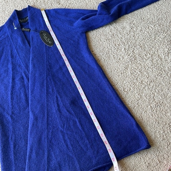 NWT Claudia Nichole Cashmere Open Royal Blue/Purple Cardigan - Picture 6 of 9